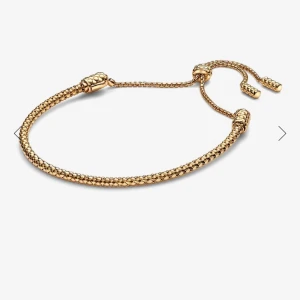 Guldigt justerbart armband Pandora - Snyggt armband från Pandora, aldrig använt. Säljer då jag redan har ett, köpt för 2000! Pris kan diskuteras vid snabb affär💗