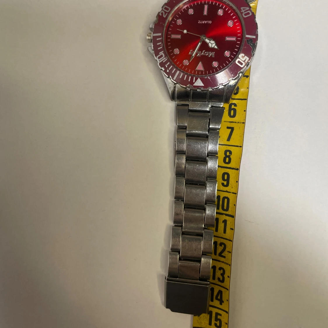Röd McYlex klocka med metallarmband - 2