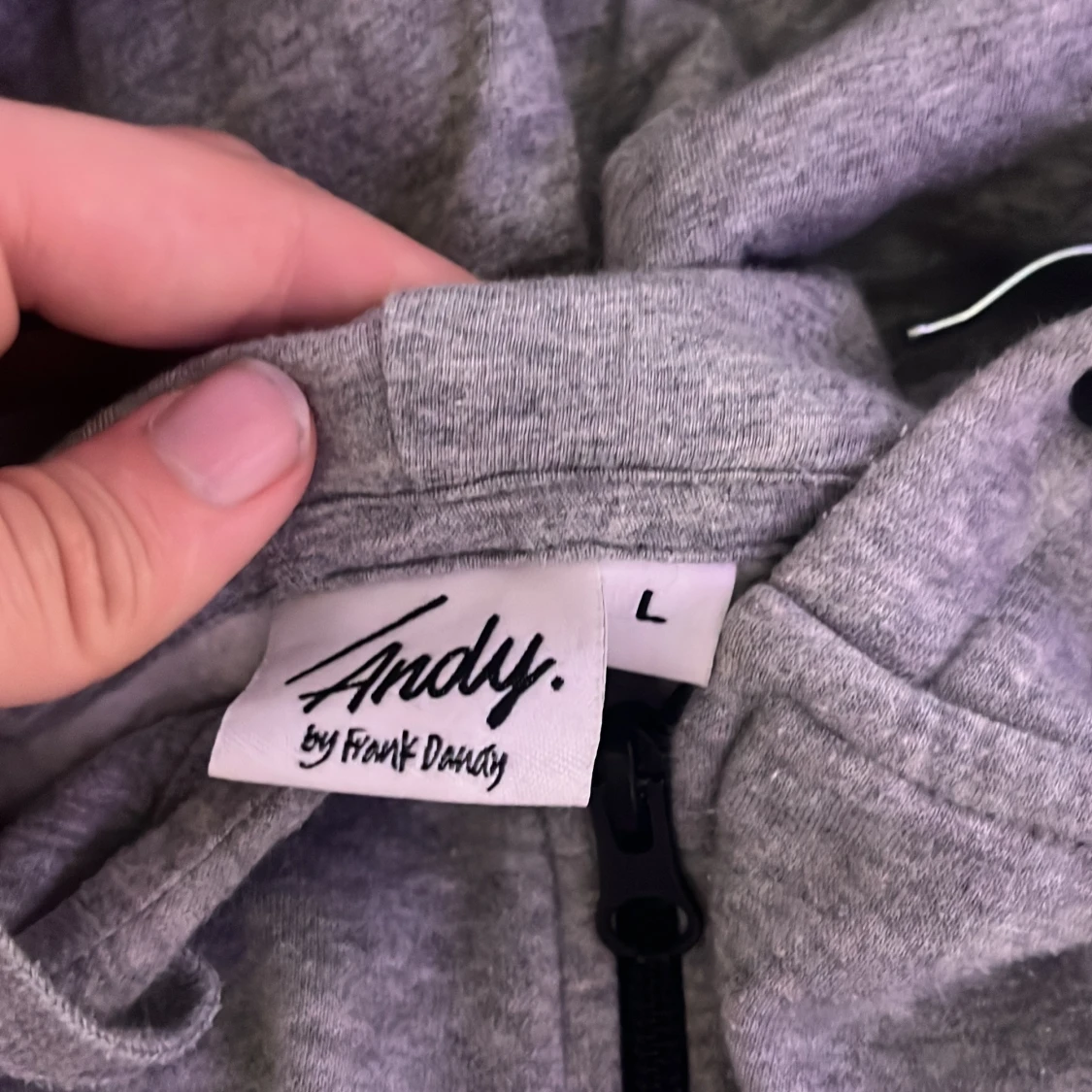 Grå hoodie från Andy by Frank Dandy - 2
