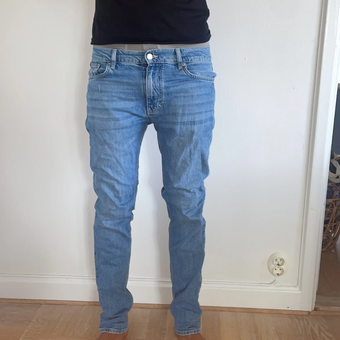 Blå slim fit jeans från J.Lindeberg - 4