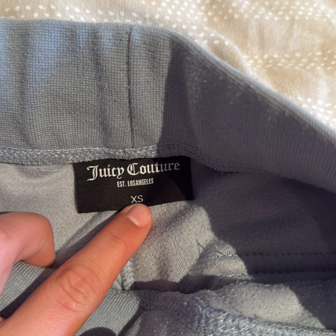 Blå velourbyxor Juicy Couture XS - 2