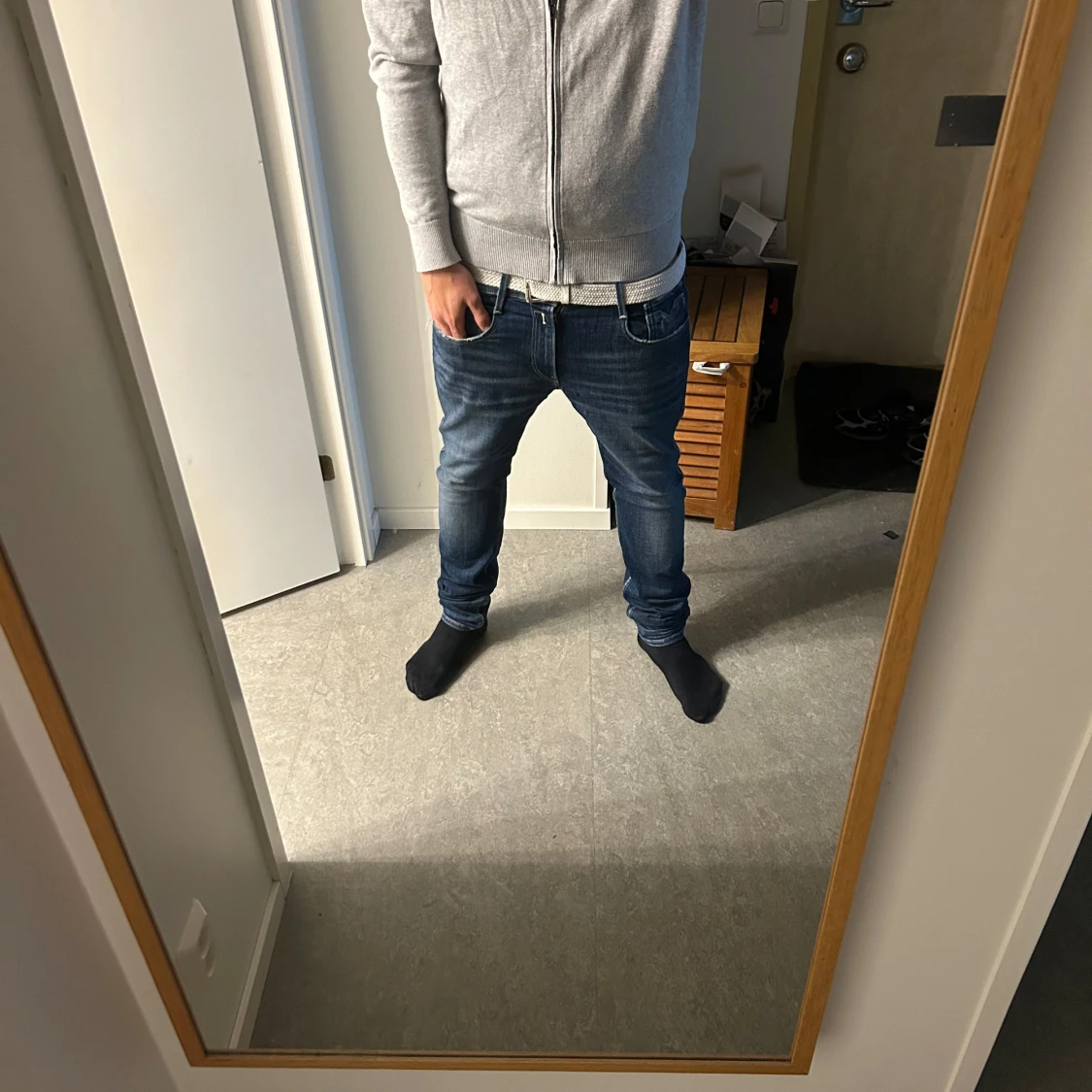 Grå zip-kofta från Tommy Hilfiger - 3