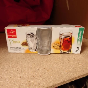 Shotglas. Ej använda  - glas från Bormioli Rocco. 