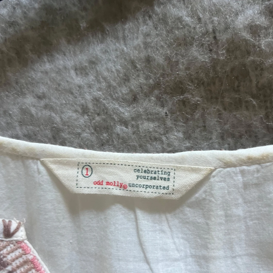 Vit broderad klänning från Odd Molly - 1