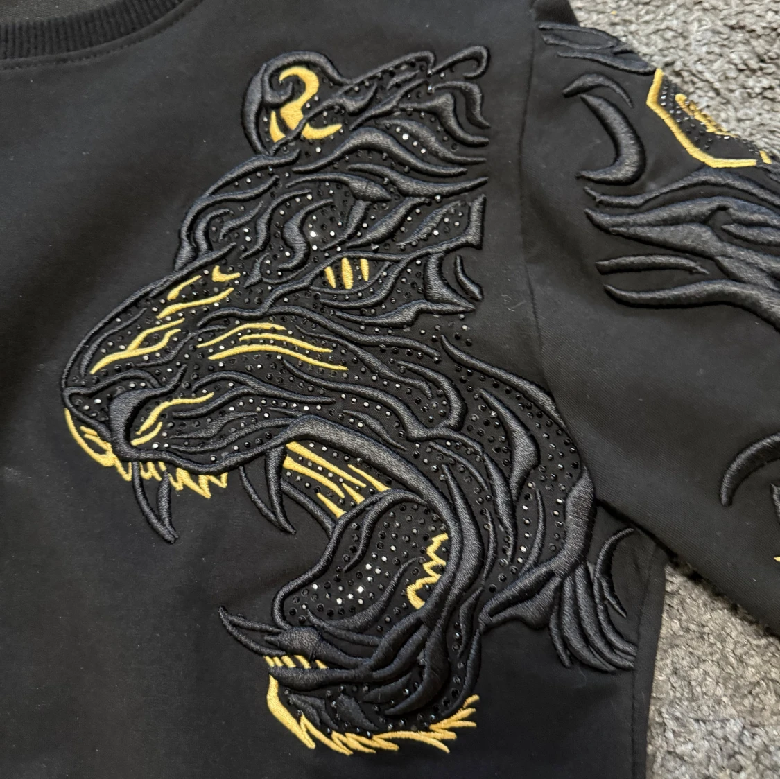 Svart sweatshirt Philip plein märke  - 1