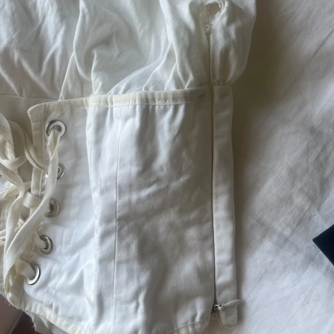 Vit korsett-topp från zara  - 1