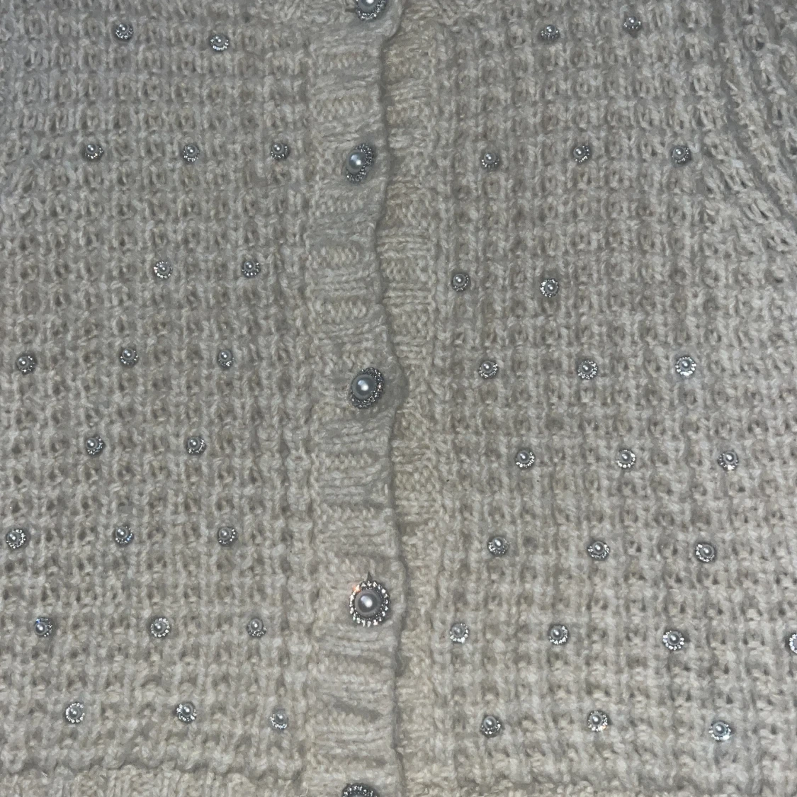 Beige stickad kofta  från Zara - 1