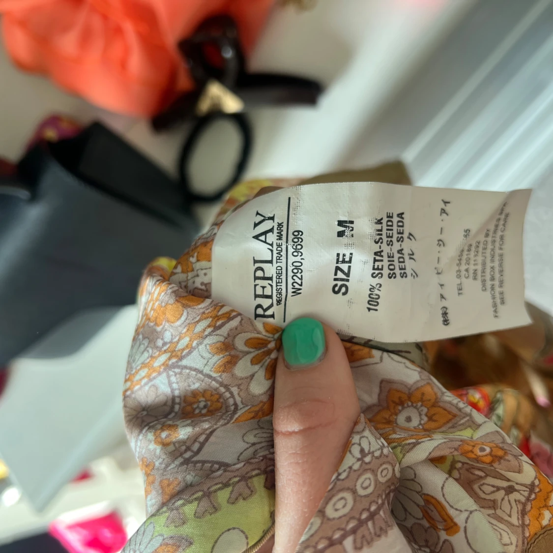 Mönstrad Replay blus - 2