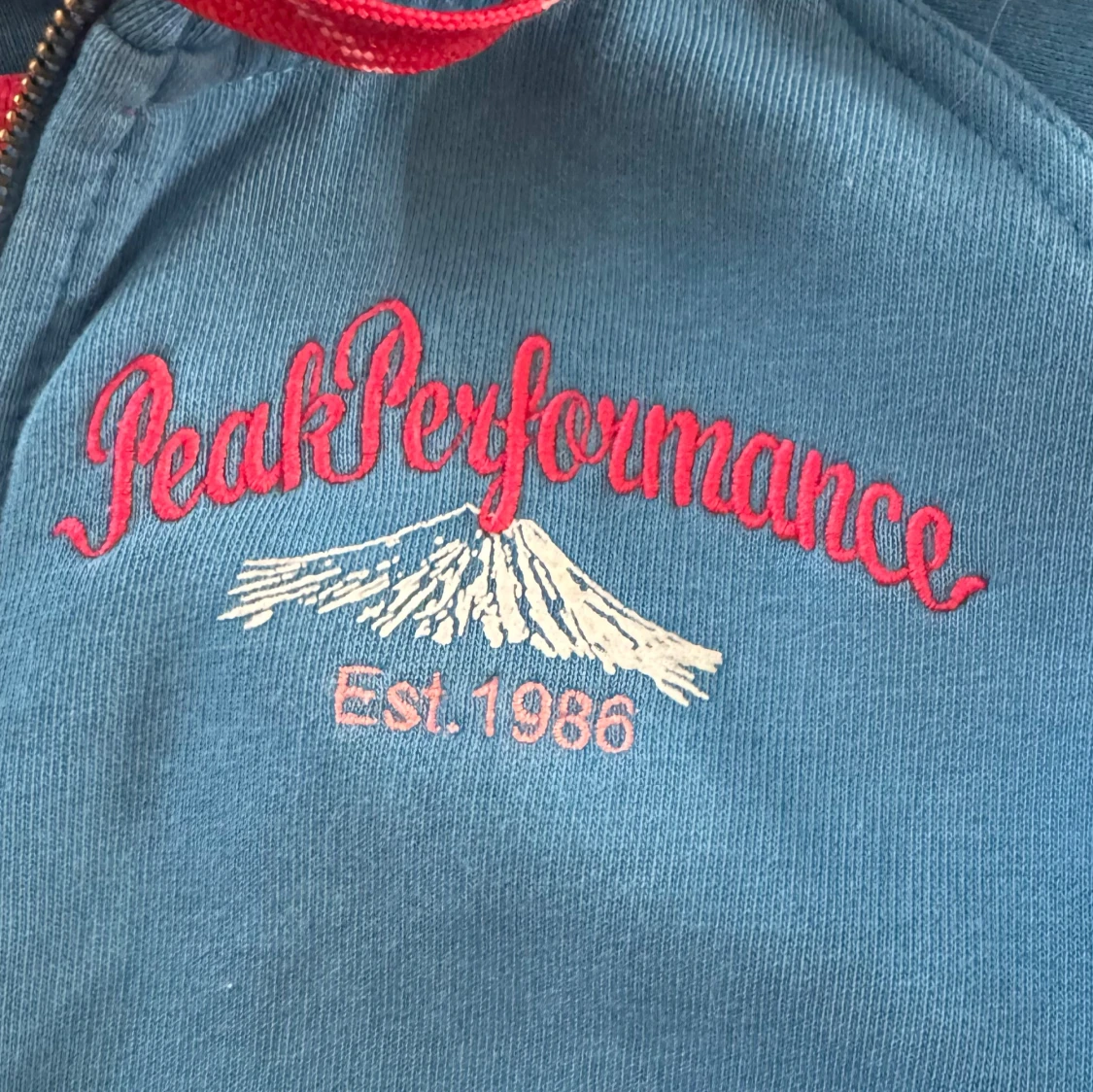 Blå hoodie från Peak Performance - 3