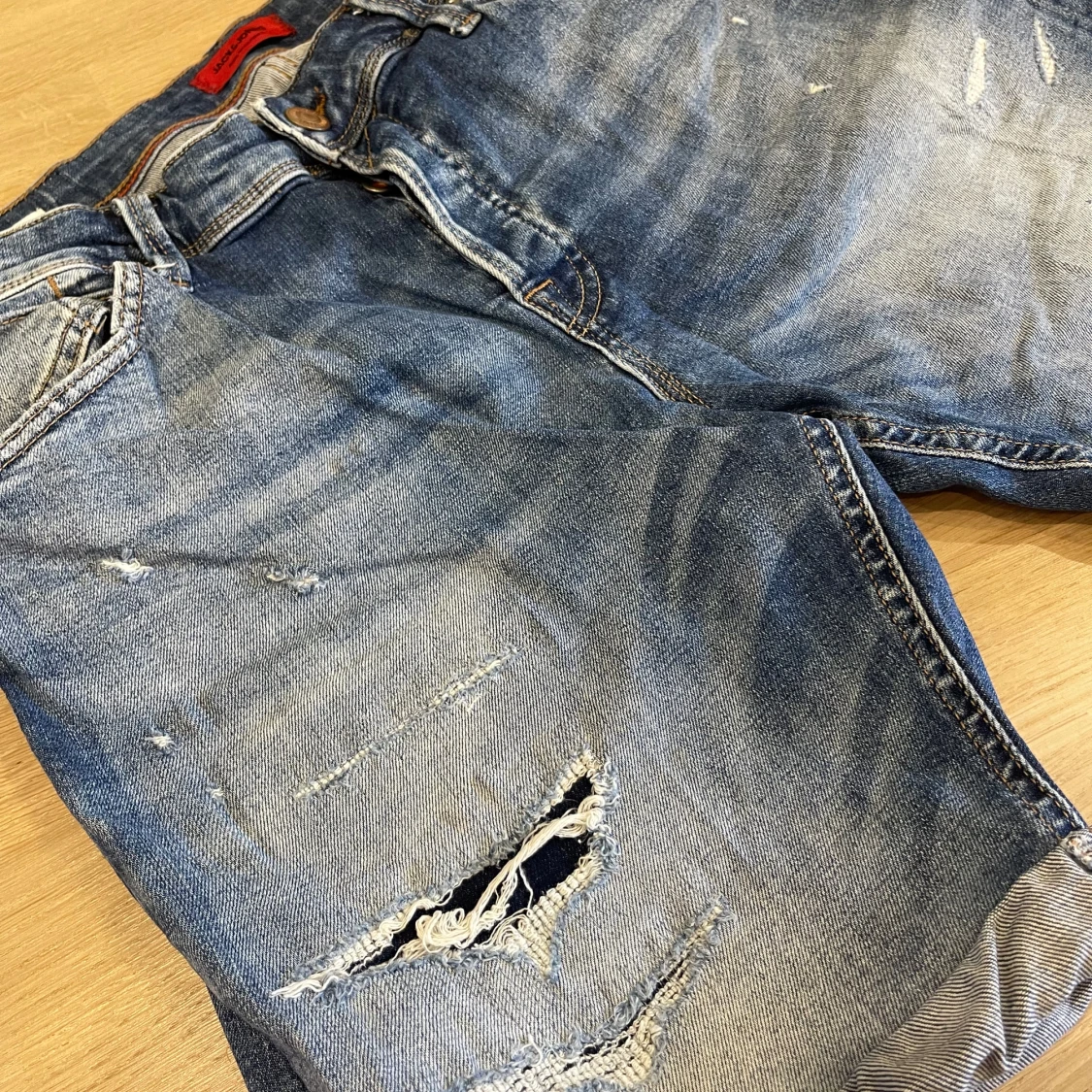 Blå jeansshorts från Jack & Jones - 1