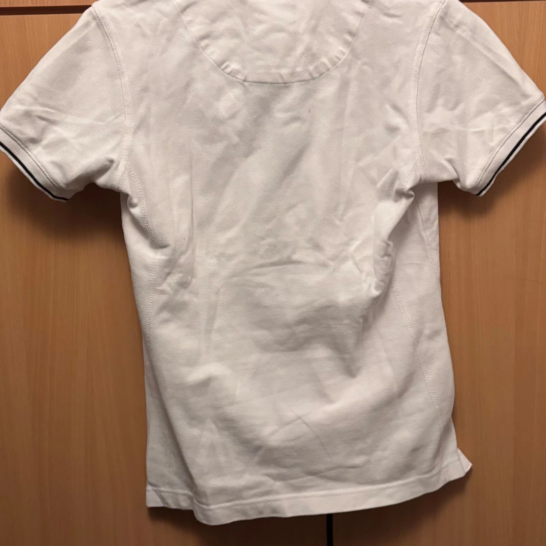 Vit kortärmad pikétröja från Texstar - 1