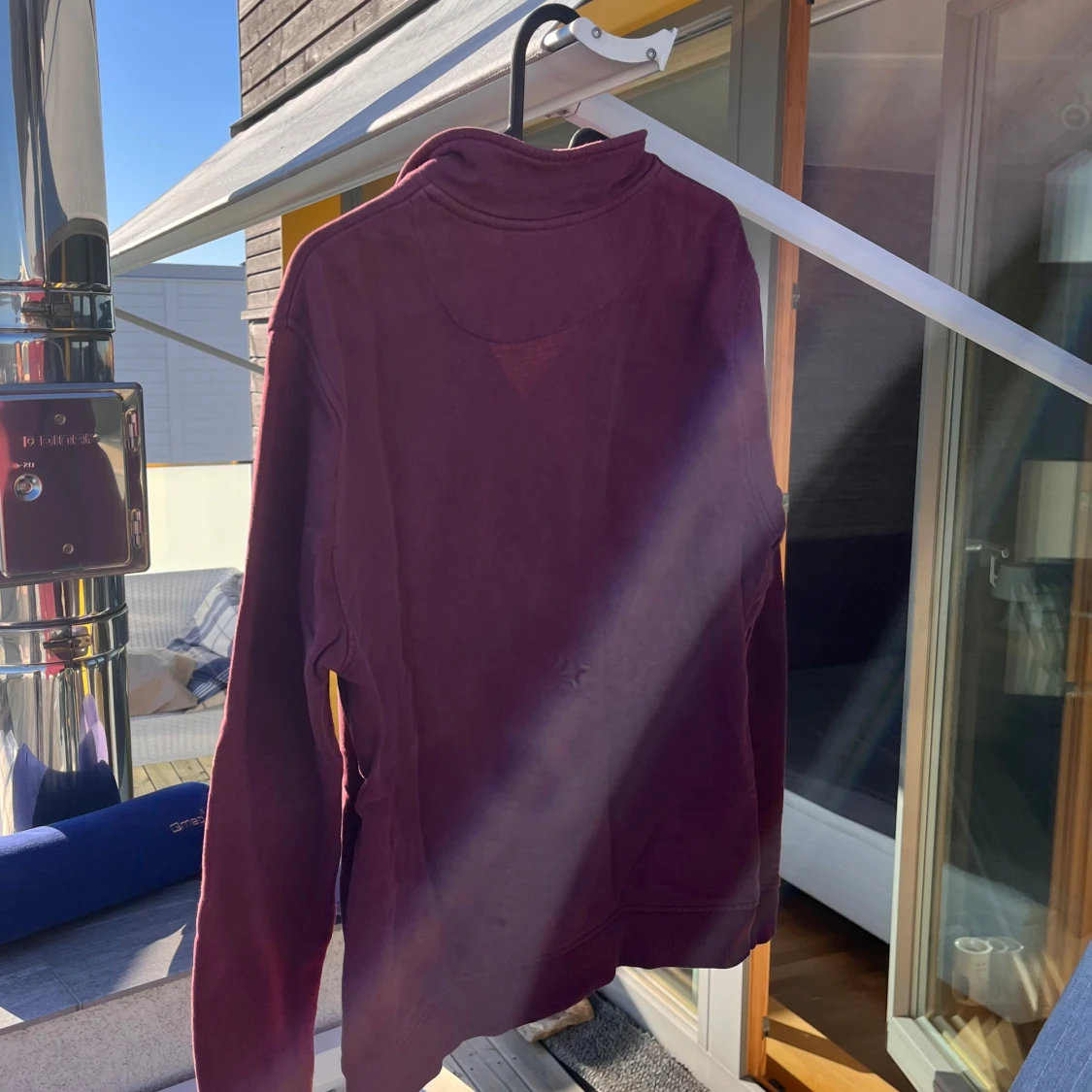 Vinröd tröja med dragkedja från U.S. Polo Assn. - 3