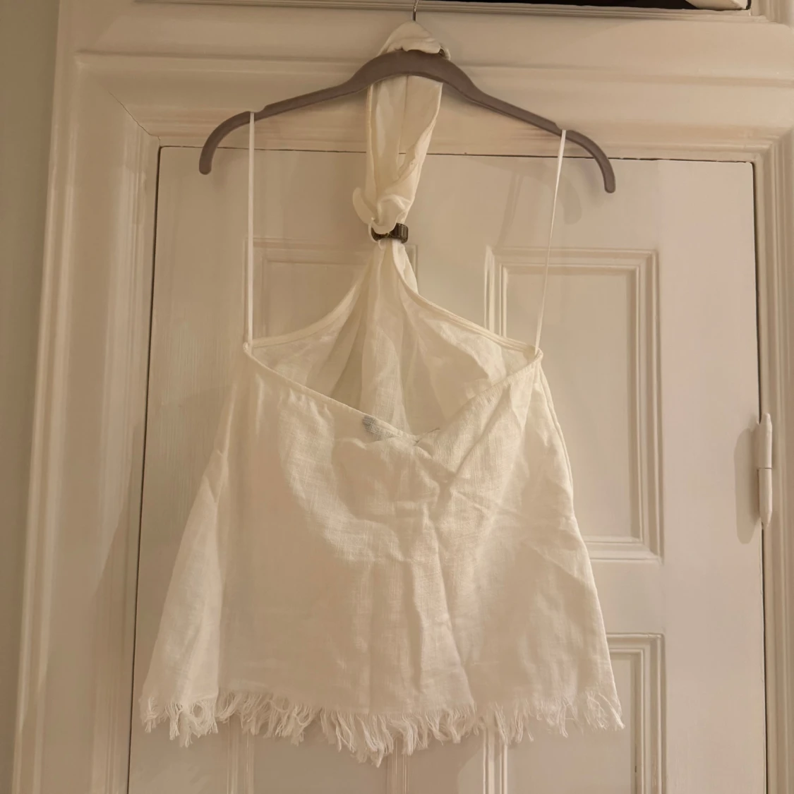 Vit halterneck topp - 90