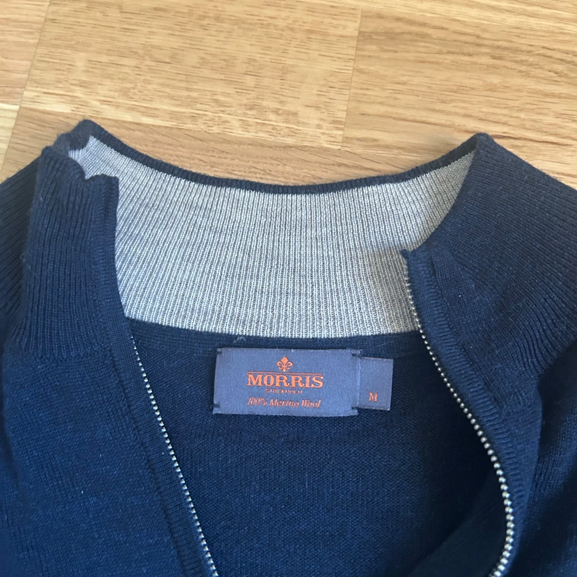 Mörkblå merinoulltröja från Morris - 1