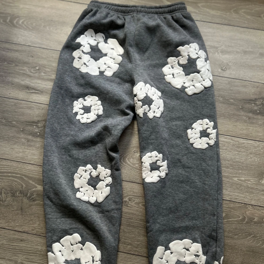 Grå Vit Denim Tears Tröja - 3