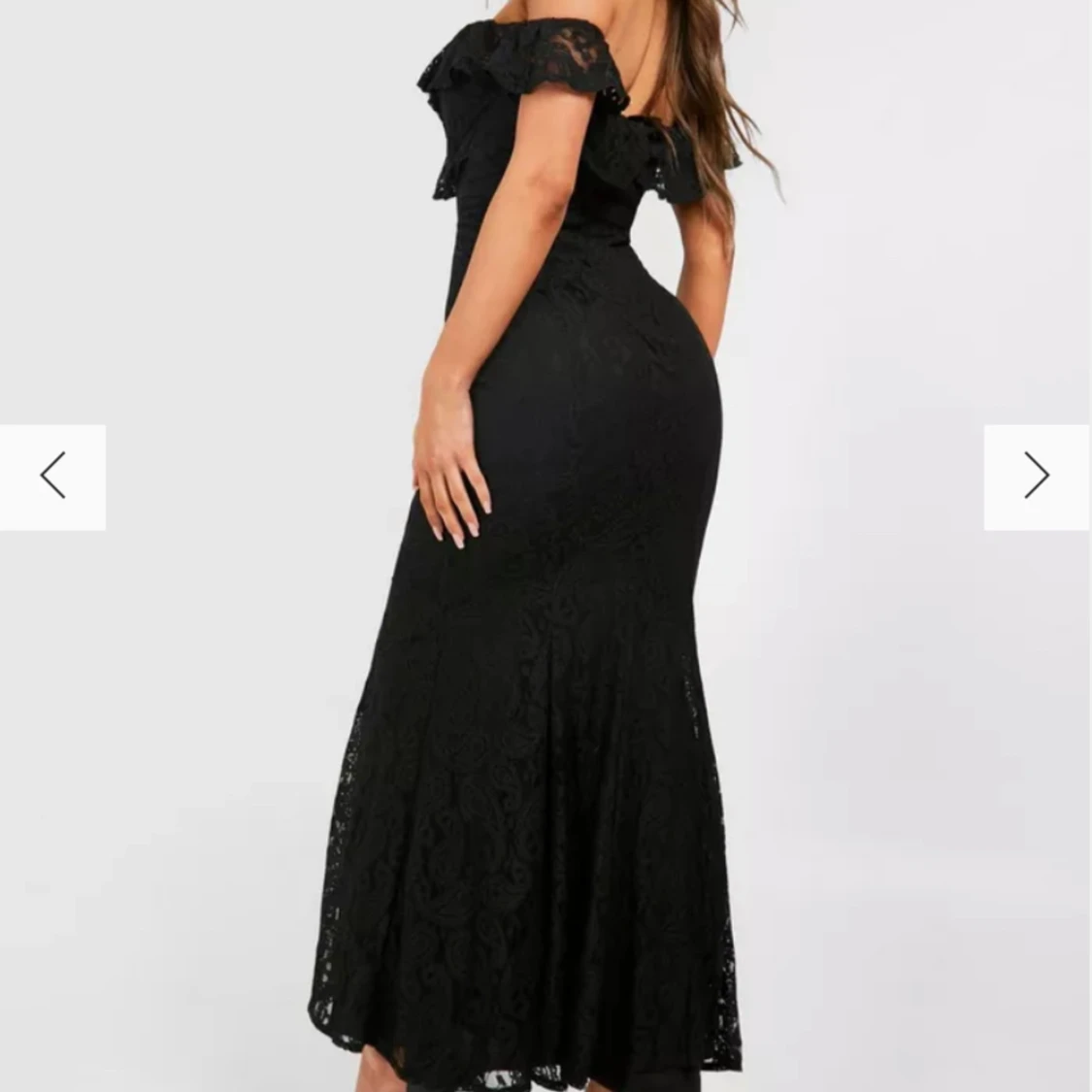 Svart spetsklänning/balklänning - 1