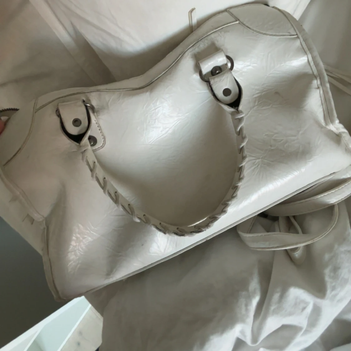Vit handväska  - 1