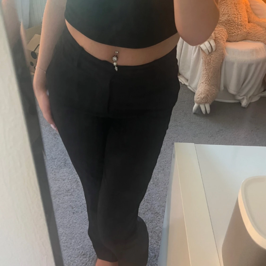 Svarta kostymbyxor från BikBok