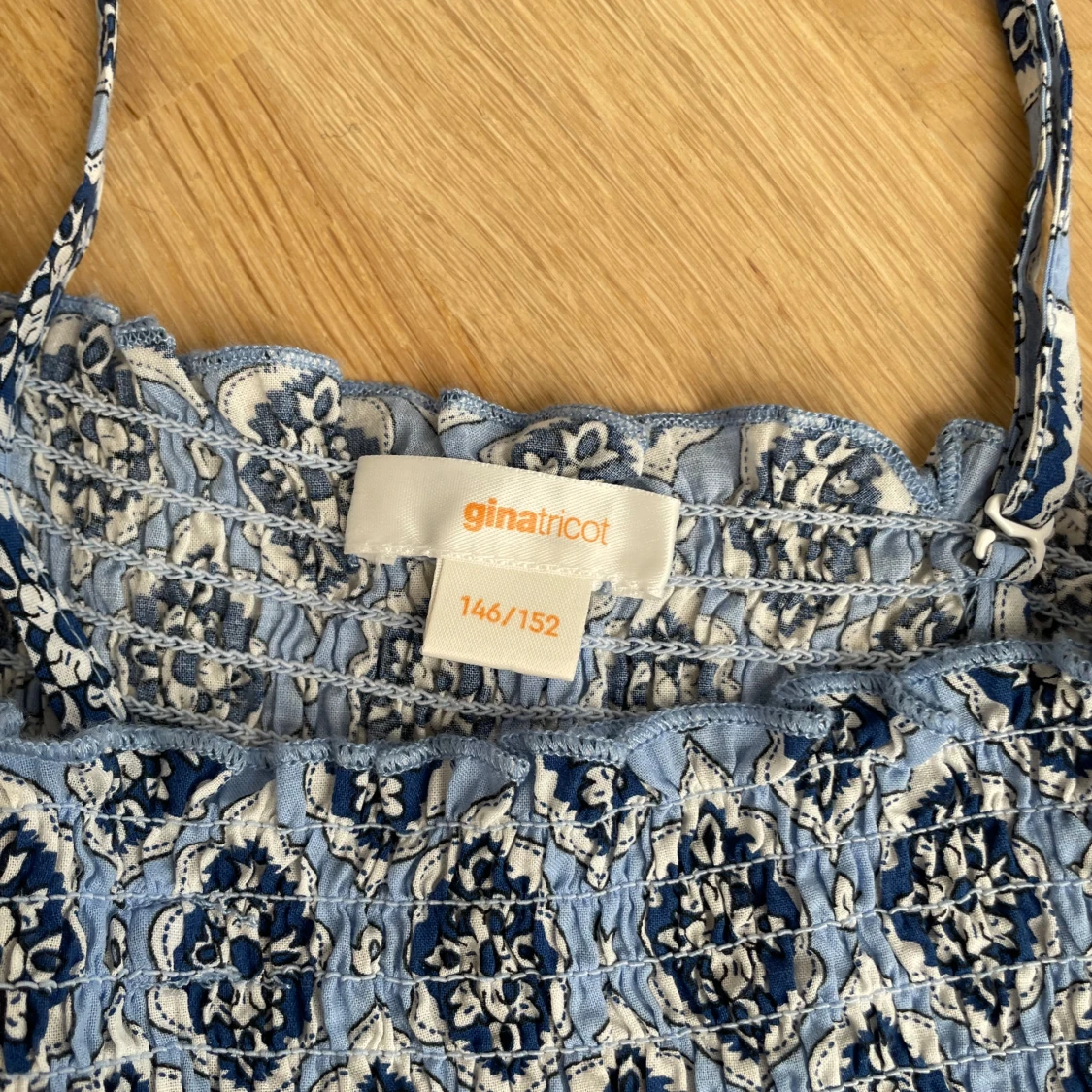 Blå mönstrad topp Gina Tricot - 1