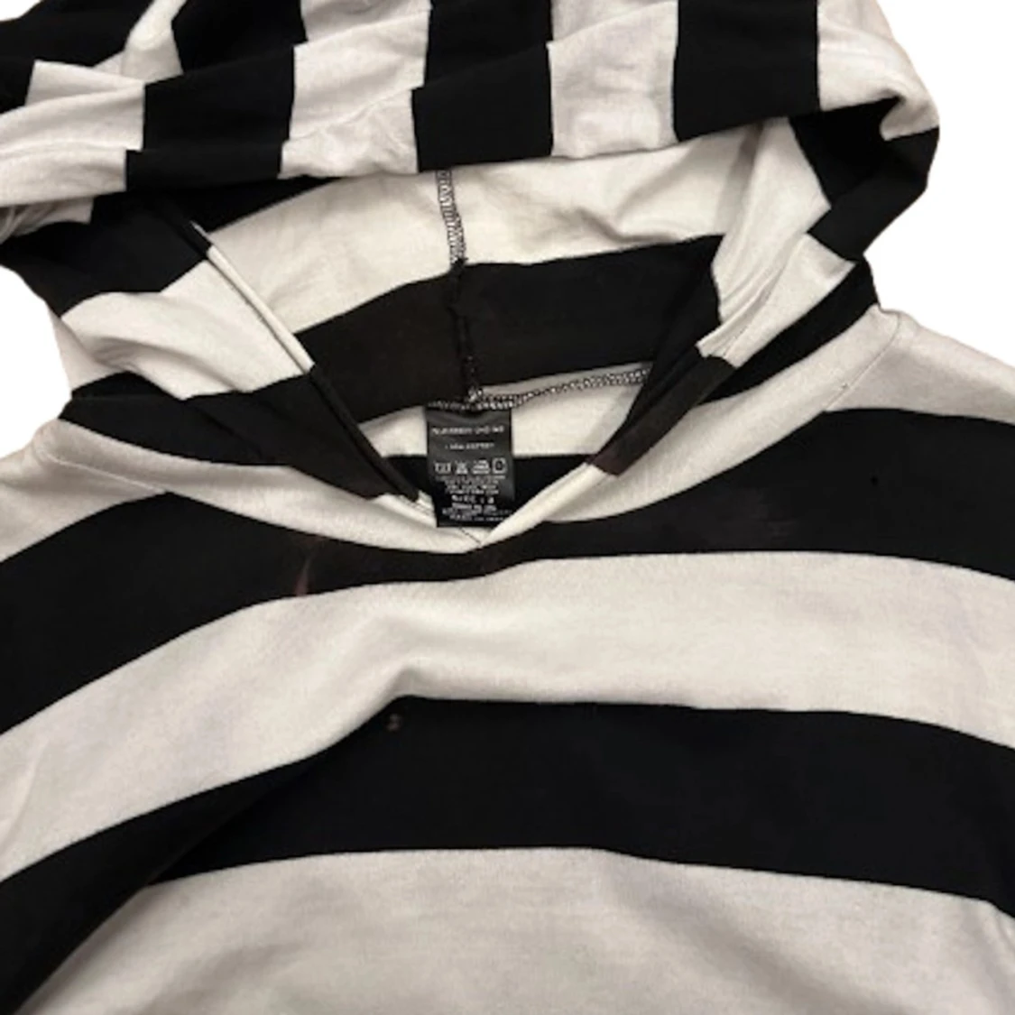 Number Nine Svart & Vit Hoodie - 1