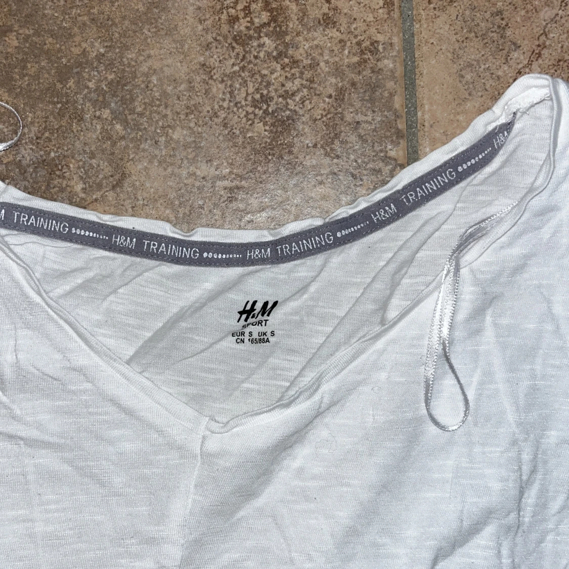 Vit knyt-topp från H&M Training - 1