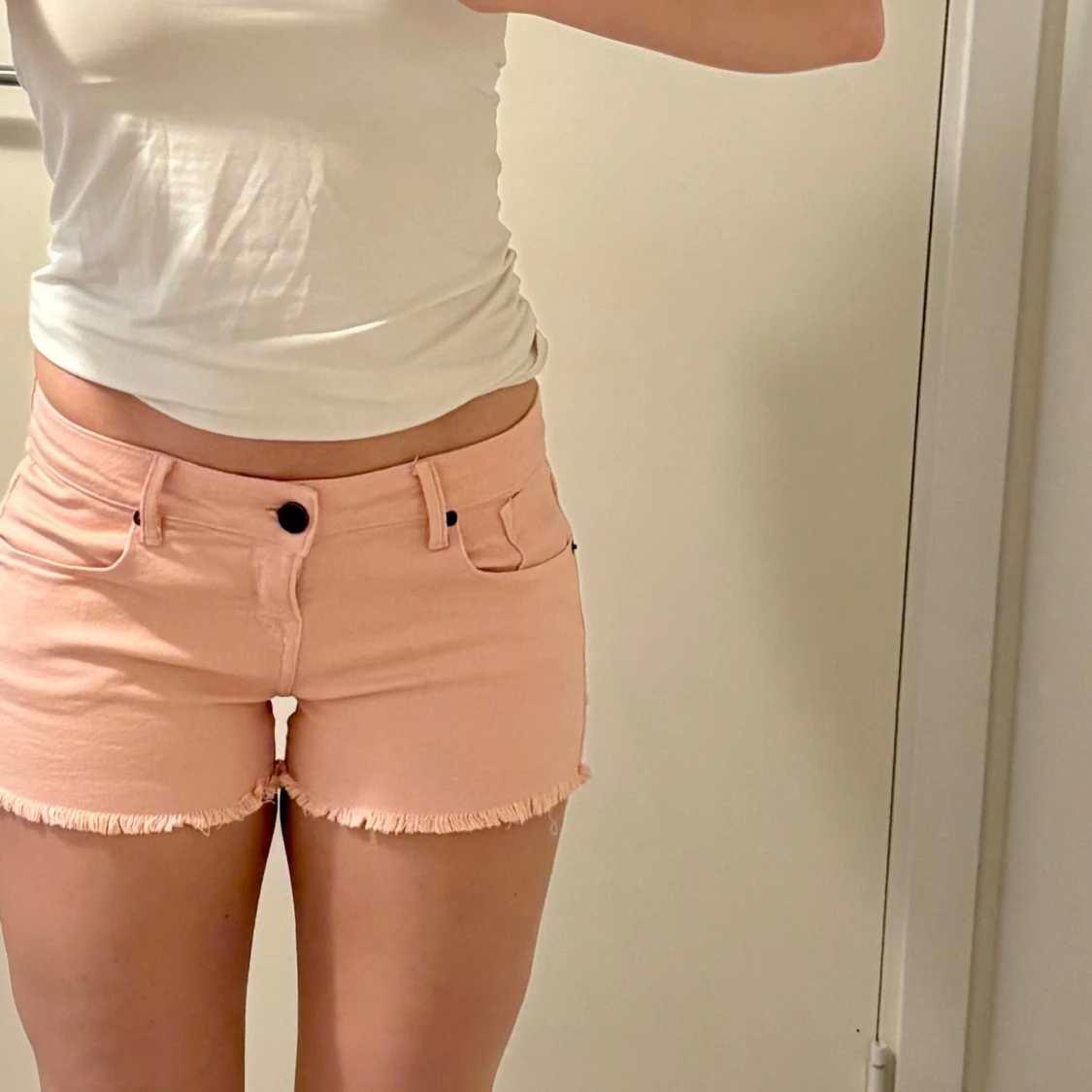 Vintage Denim rosa jeansshorts - 4