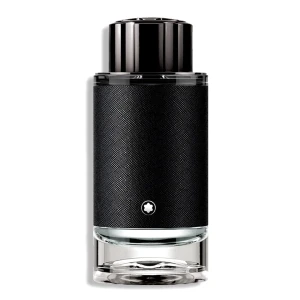 Montblanc Explorer Eau de Parfum - Upptäck Montblanc Explorer, en elegant och maskulin doft i en stilren flaska. Parfymen har en svart texturerad yta med en diskret logotyp och en glänsande metallkork. Perfekt för den äventyrliga och sofistikerade mannen.