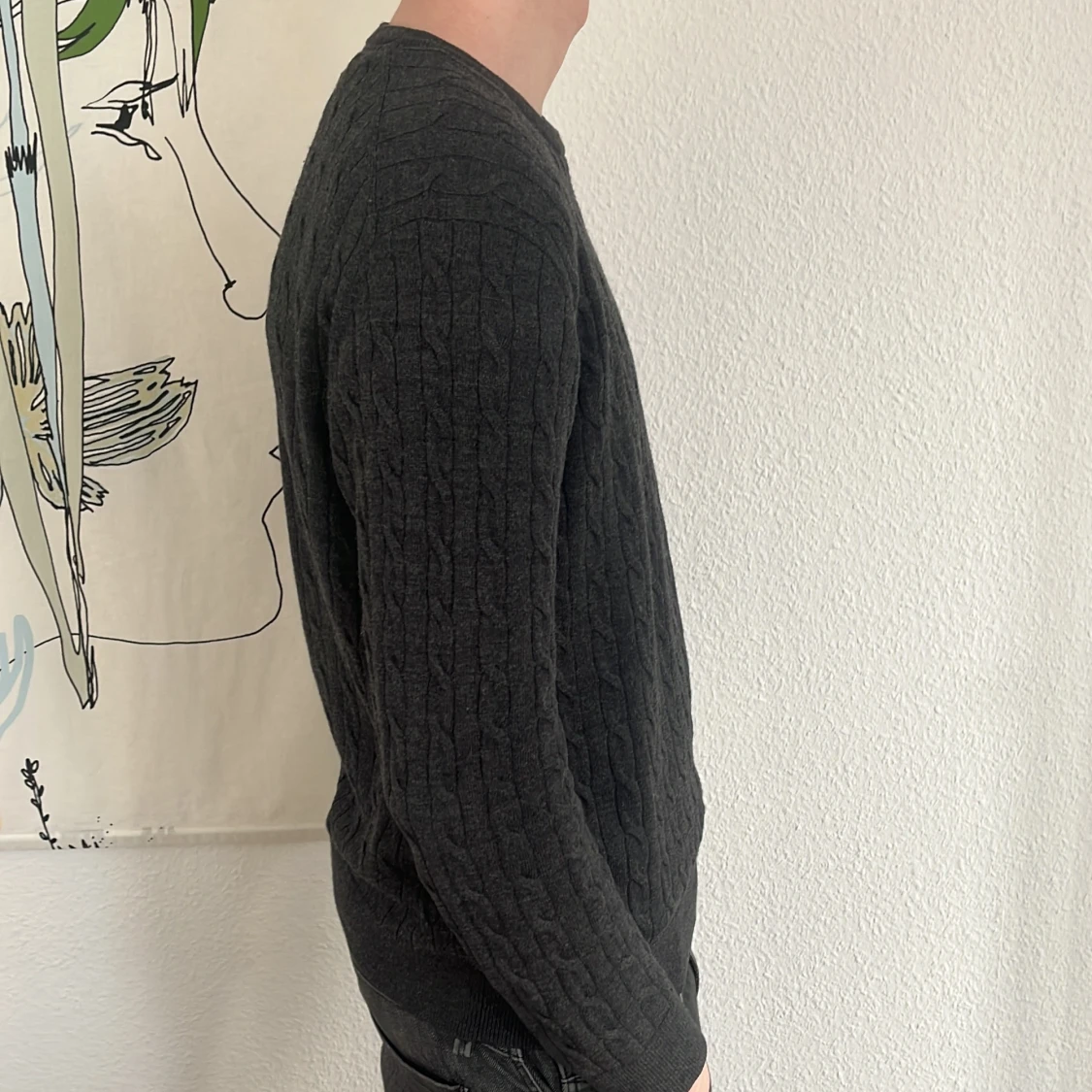 Morris. Mörkgrå stickad tröja - 1