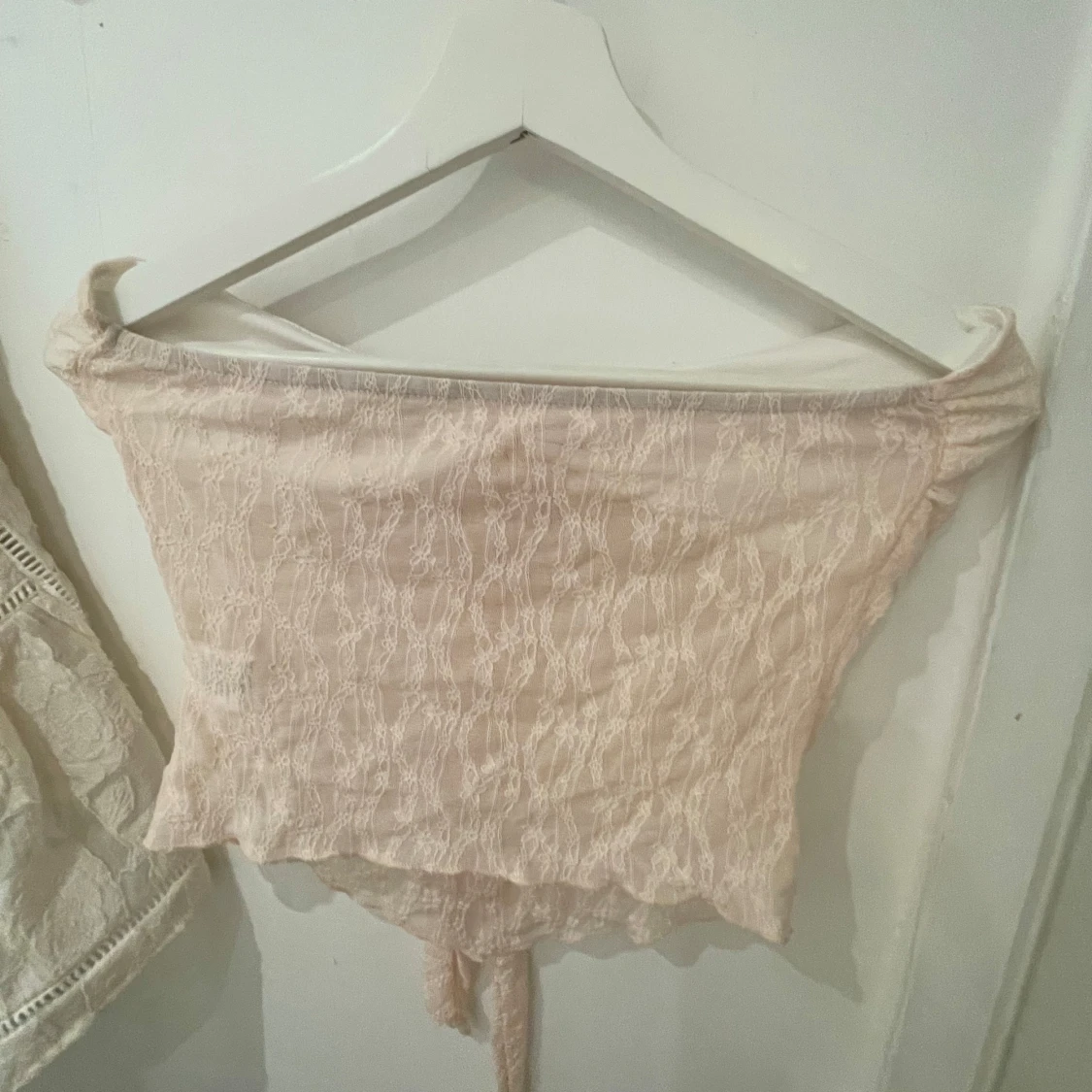 Ljusrosa spetsig topp - 1