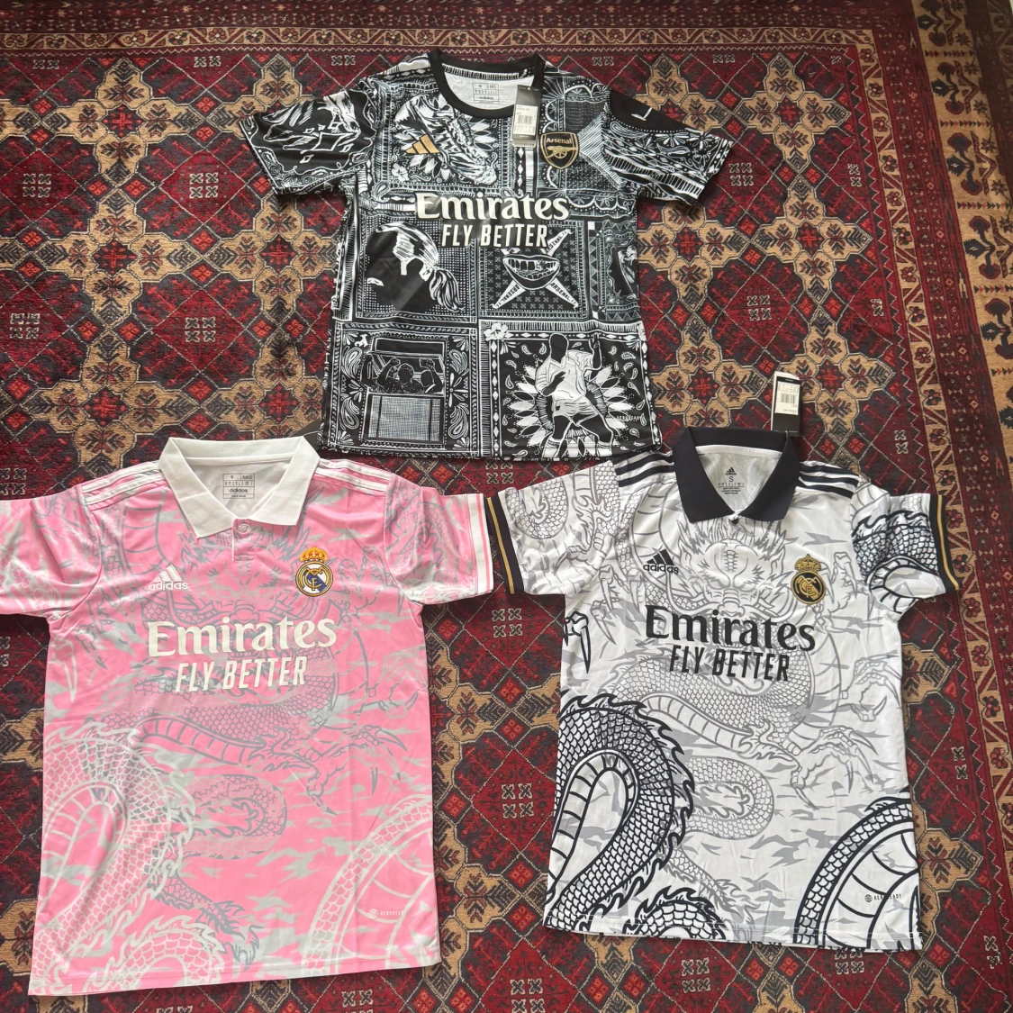 Arsenal svartvit fotbollströja från Adidas - 4