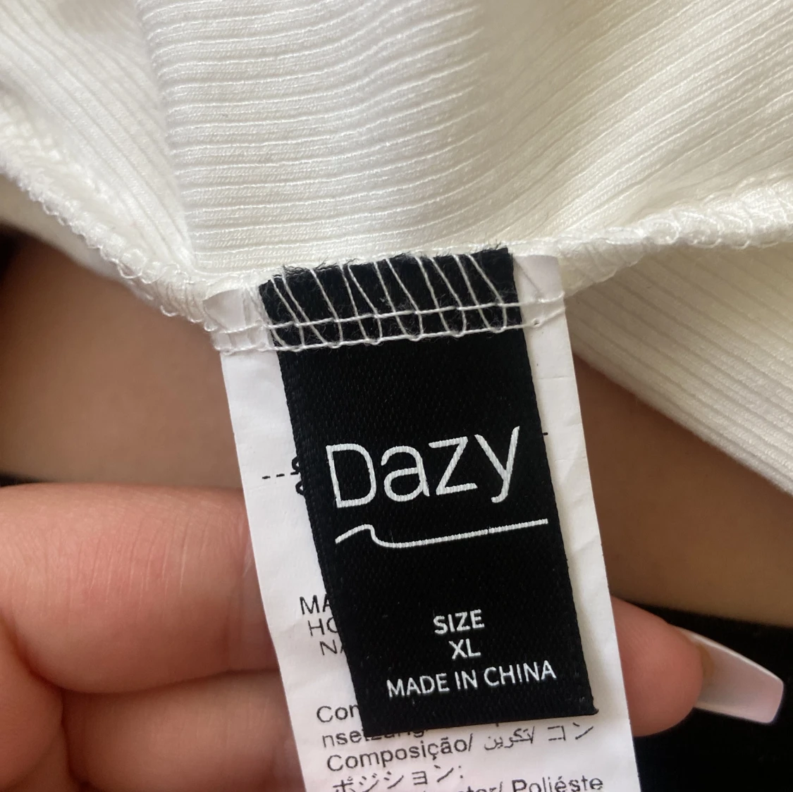 Vit korsett-topp från Dazy XL - 2