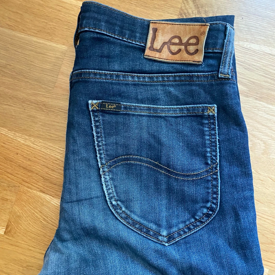 Mörkblå Lee jeans straight fit - 4