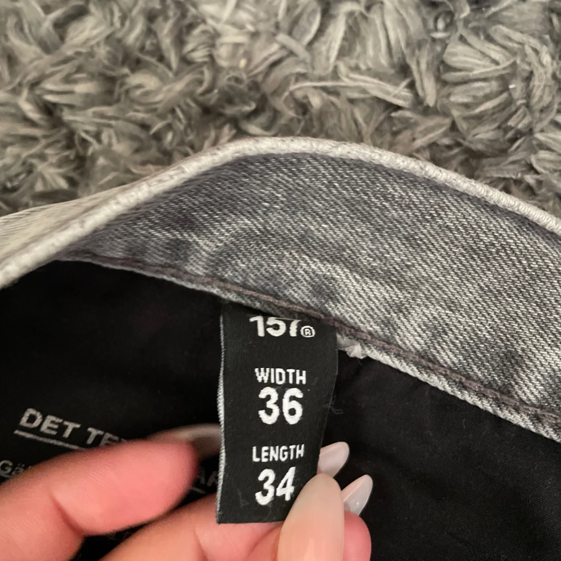 Grå jeans från 157, straight fit - 2