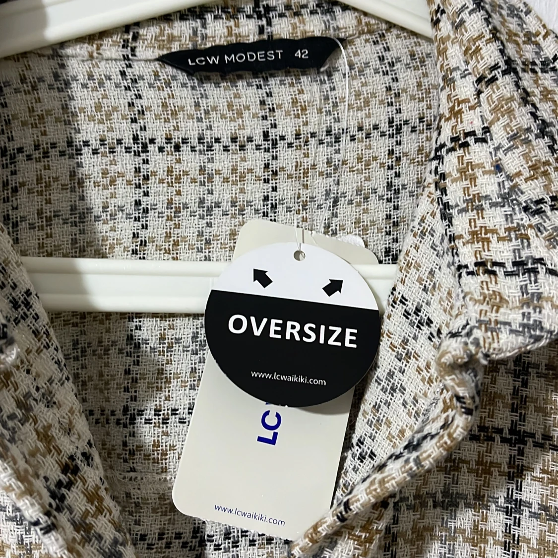 Rutig jacka/kappa  - 91