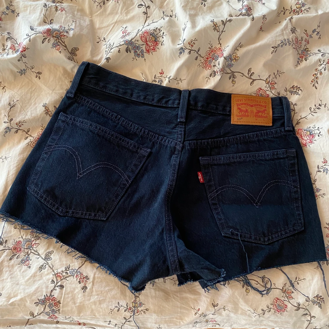 Svarta Levi’s 501 shorts