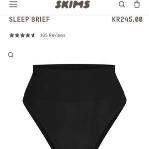 **I DID NOT TRY THIS ON** NEW WITH TAGS. The Skims Sleep Brief is a lightweight, cooling sleep loungewear option. Mid-rise cheeky underwear w/ high cut & flattering wide double layer waistband. Rayon/spandex. Will gladly take more pics or measurements.