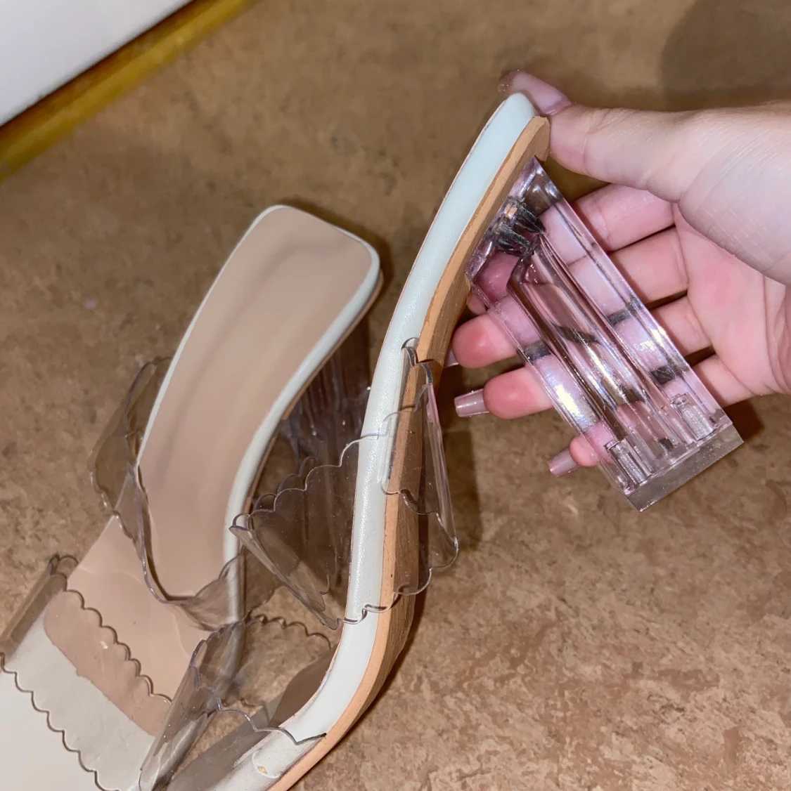 Genomskinliga klack - 90