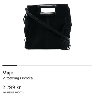 Maje väska - Säljer min otroliga maje totebag i mocka med guldiga detaljer💕. Nypris 2799🥰