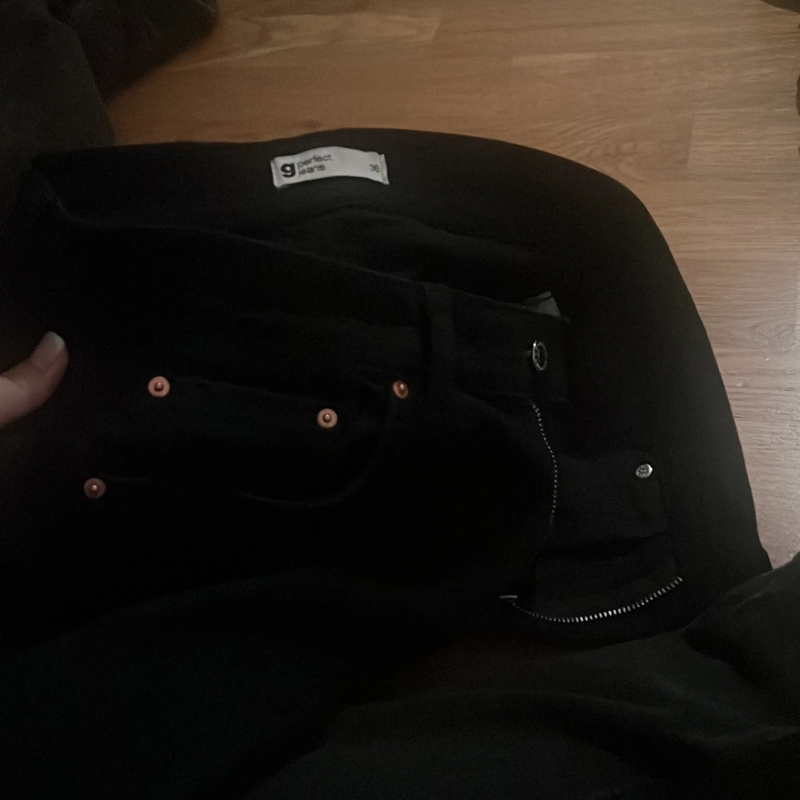 Lågmidjade bootcut - 91