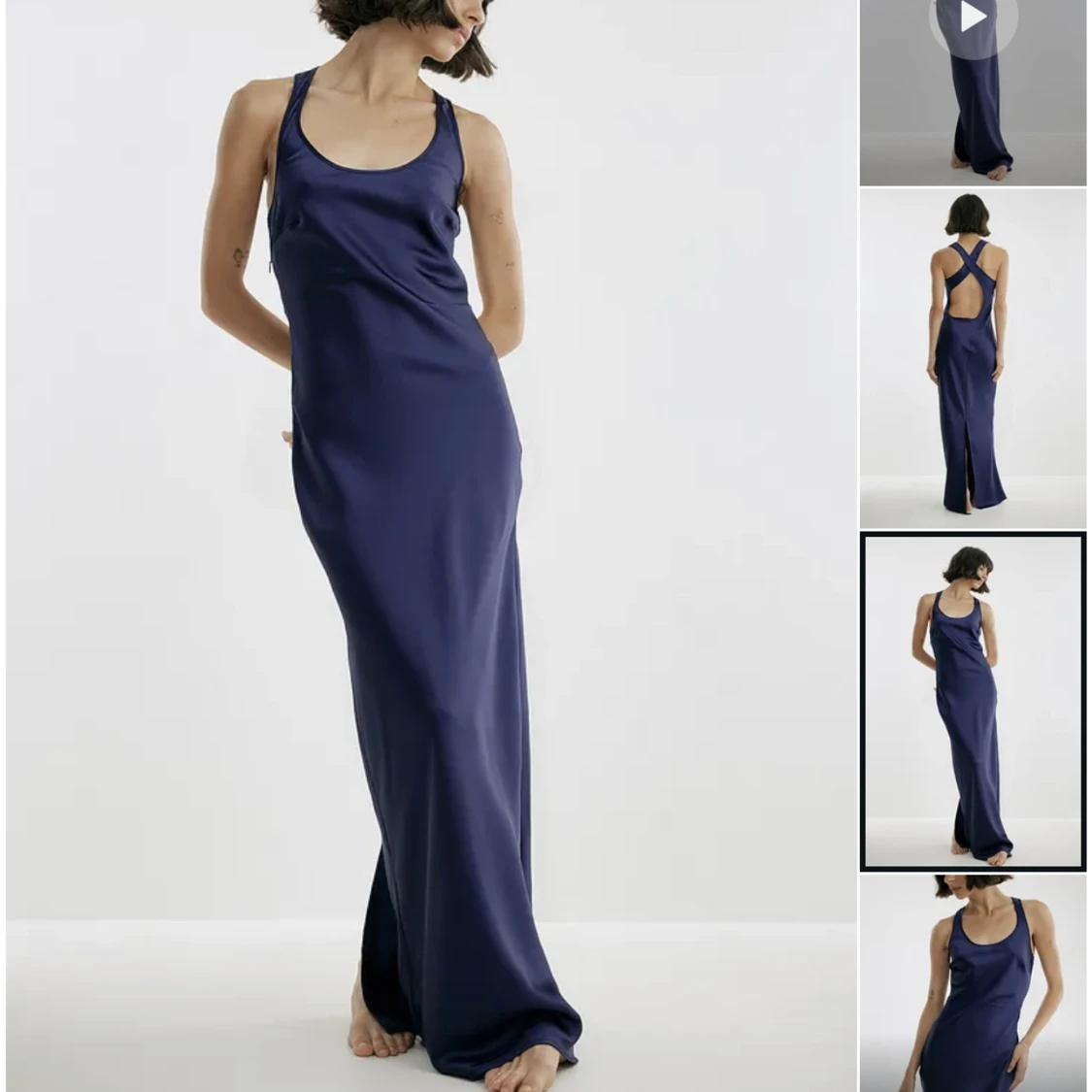 Satinklänning NAKD x Josefine HJ