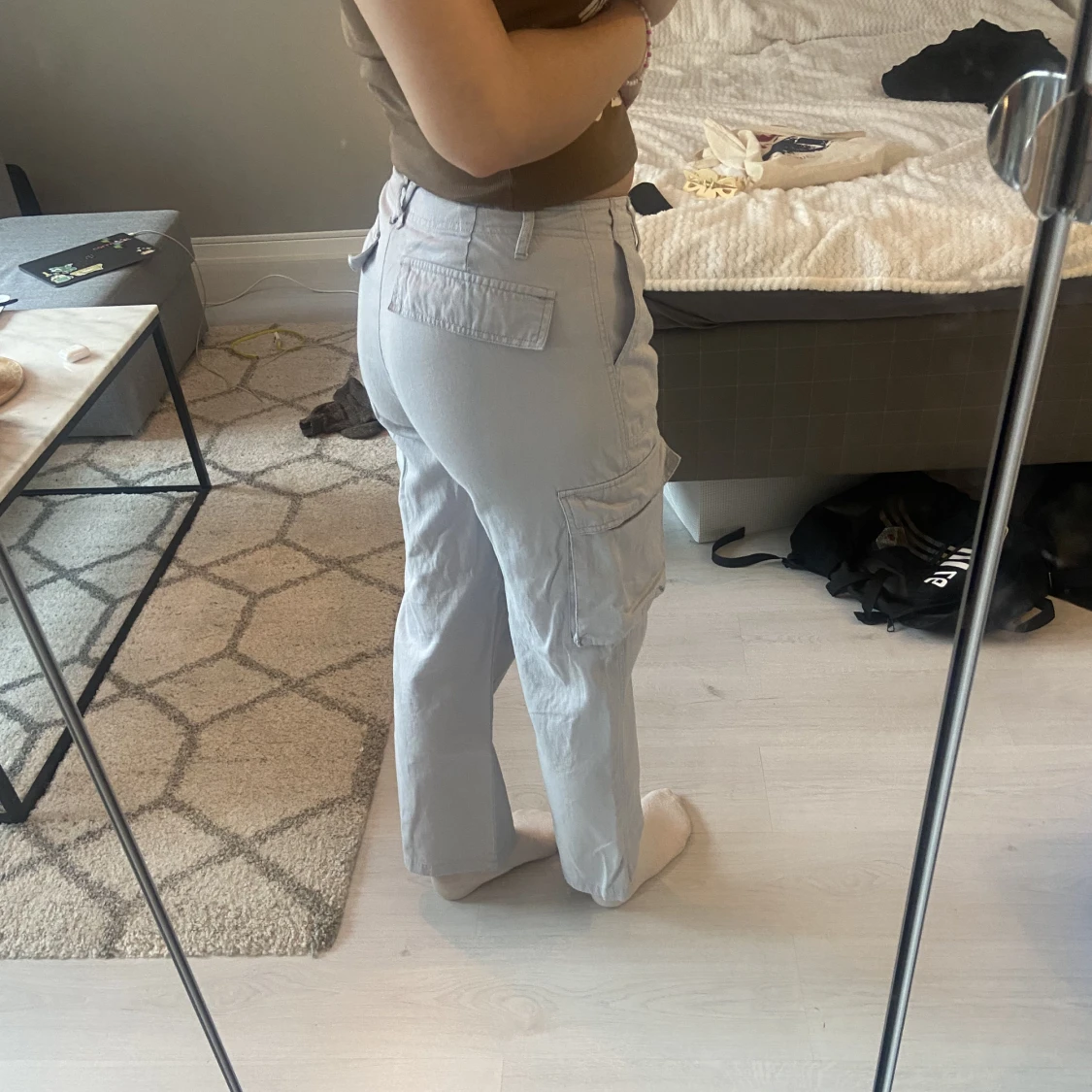 Midwaisted cargobyxor - 90