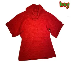 Röd stickad tröja ❤️ size S-M