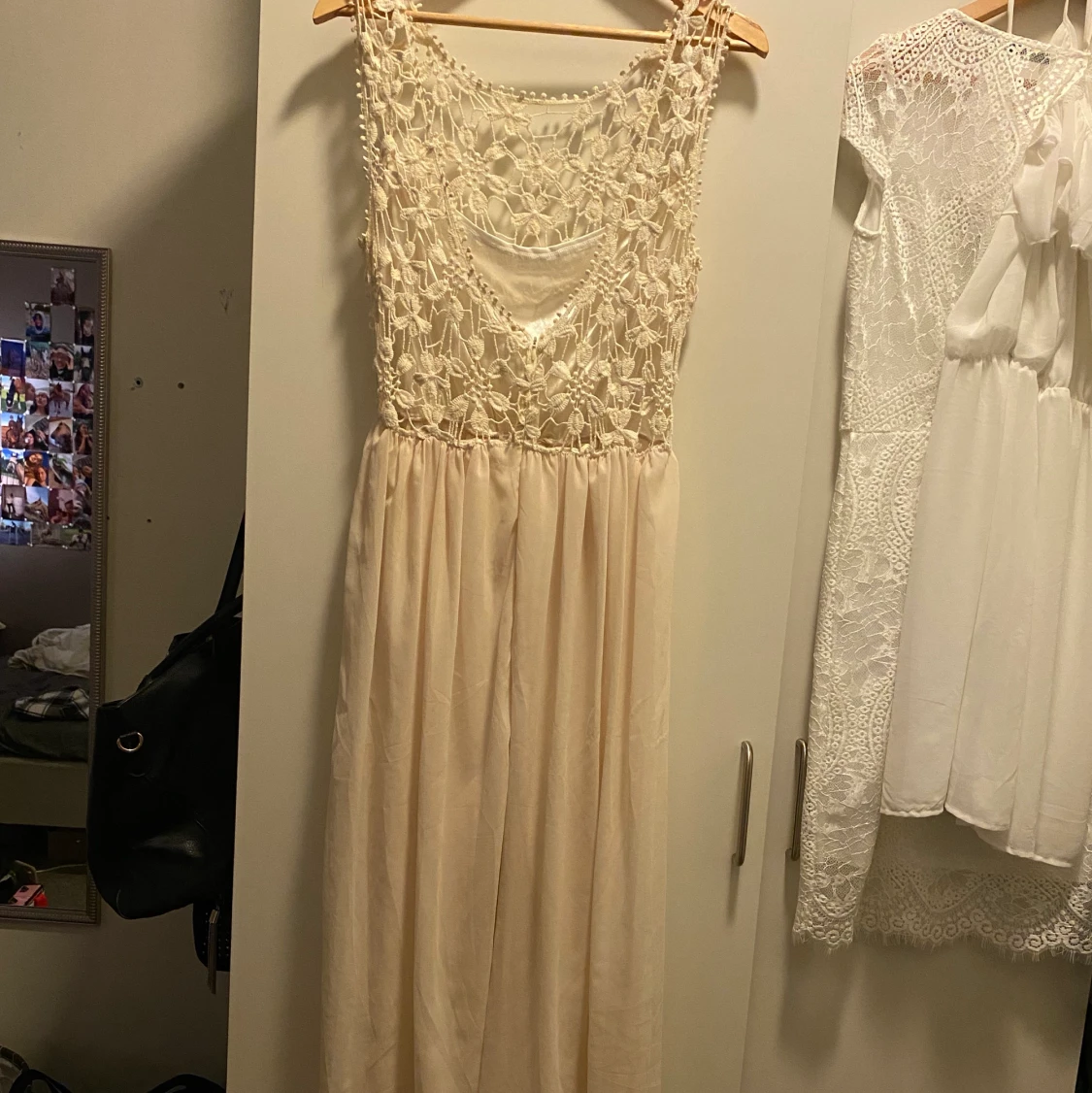 Beige långklänning - 90