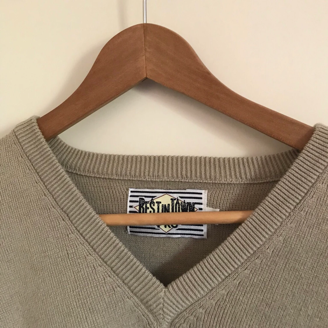 Oversized Beige sweatshirt strl L - 91