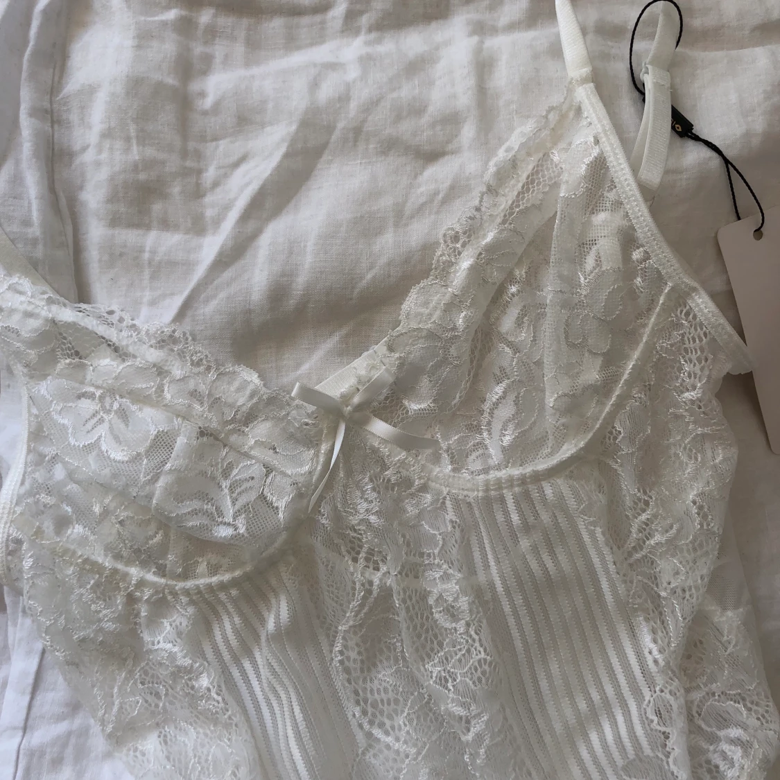 Vit spetsbody Asos - 90