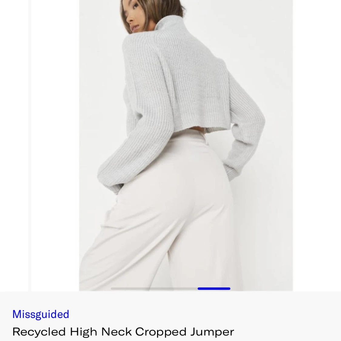 Missguided high neck crop jumper 