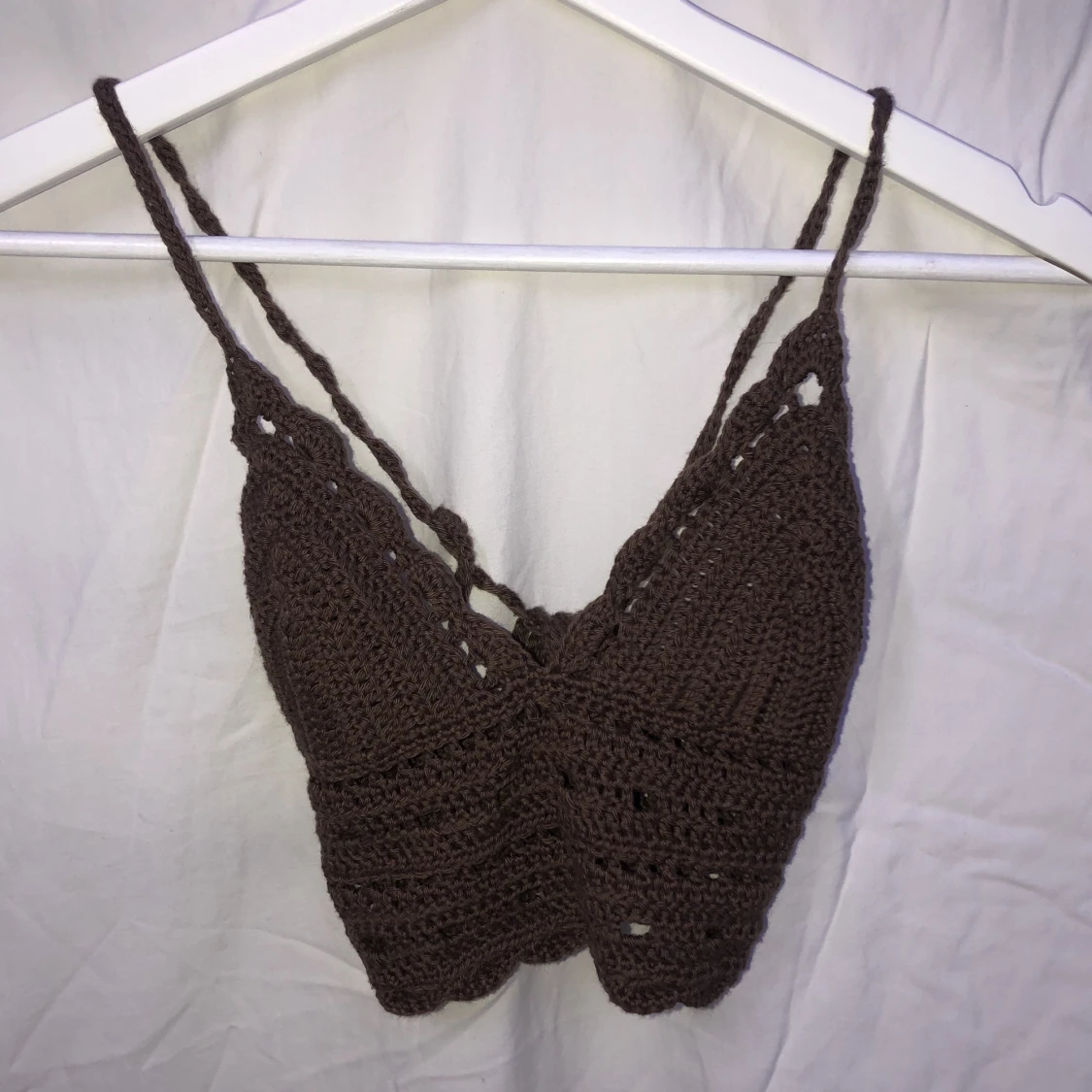 Virkad Brun Topp - 90