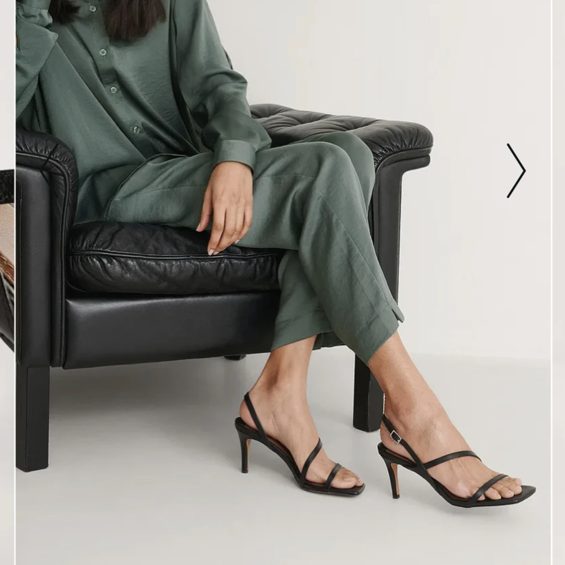 Klackar äkta läder//oanvända - 91