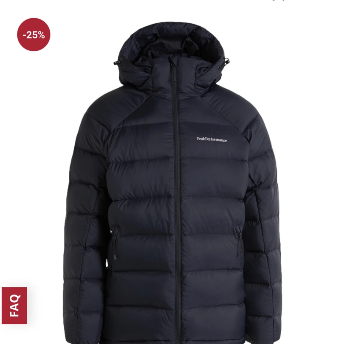 Svart Peak peformance jacka - 90