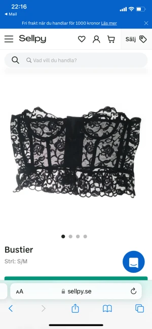 Korsett Bralette - Korsetttopp/bh💓 Superfin men något för stor för mig! 